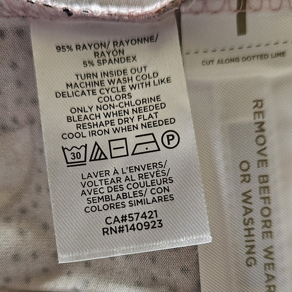 LOFT Pink Floral Sleeveless Halter Tiered Swing Dress Size 14 - Picture 11 of 11